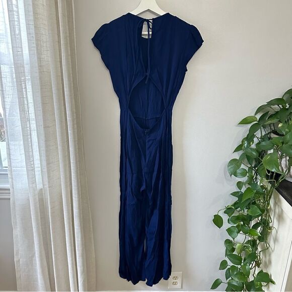 Reformation Mayer Jumpsuit in Danube Blue - Picture 4 of 8
